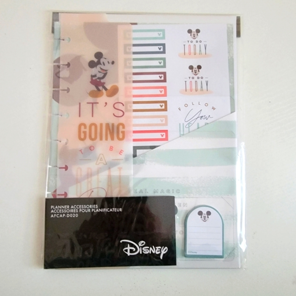 The Happy Planner Disney Oasis Mickey Classic Accessory Pack NWT - Picture 4 of 6